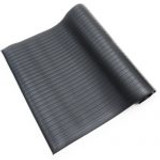 Bertech Anti Fatigue Mat, 2 Ft. x 3 Ft., 5/8 In. Thick, Ribbed, Black, Beveled (Made in USA)