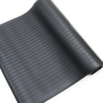 Bertech Anti Fatigue Mat, 4 Ft. x 60 Ft., 5/8 In. Thick, Ribbed, Black  (Made in USA)