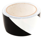 Bertech Safety Warning Hazard Floor Tape, 6 In. Wide x 54 Feet Long, Black and White Stripes