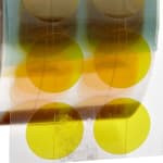 Bertech High-Temperature Polyimide Discs, 1 Mil Thick, 3/4 In. (1000 Discs/Roll), Amber