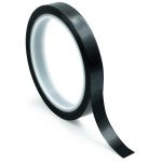 Bertech High-Temperature Polyimide Tape w/Acrylic Adhesive, 2 Mil Thick, 1/4 In. Wide x 36 Yards Long, Black