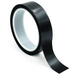 Bertech High-Temperature Polyimide Tape w/Acrylic Adhesive, 2 Mil Thick, 2 In. Wide x 36 Yards Long, Black