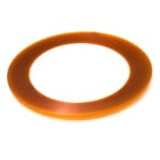 Bertech Double Sided Polyimide Tape, 1 Mil Thick, 1/8 In. Wide x 36 Yards Long, Amber
