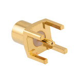 RF PCB Connector, MCX Female straight,  DIP (Thru Hole)