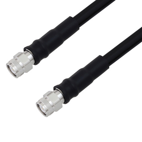 Low Loss TNC Male to TNC Male Cable Assembly using LMR-400-DB Coax, 5 FT with Times Microwave Components