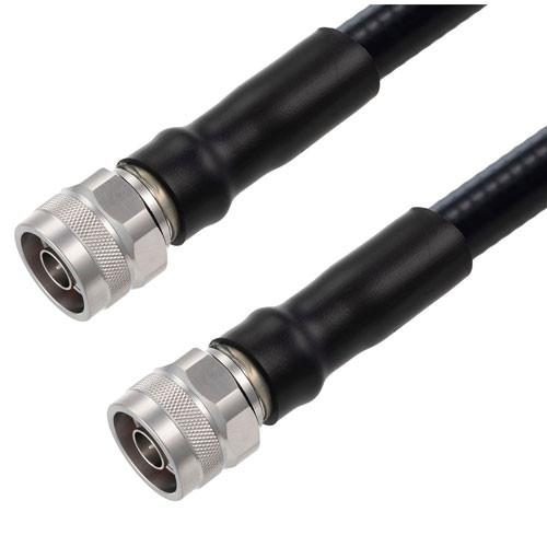 Outdoor Rated N Male to N Male Low PIM Cable Using SPO-500 Coax Using Times Microwave Parts 3 Feet