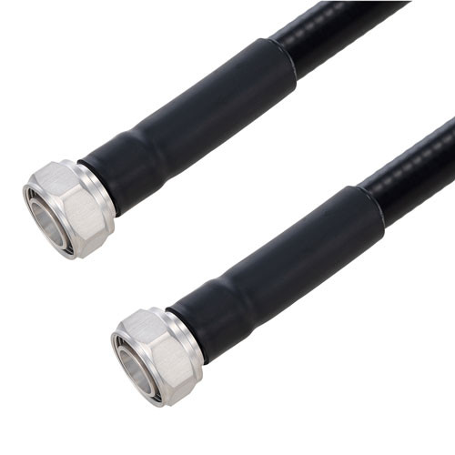 Outdoor Rated 4.3-10 Male to 4.3-10 Male Low PIM Cable Using SPO-500 Coax Using Times Microwave Parts 3 Feet