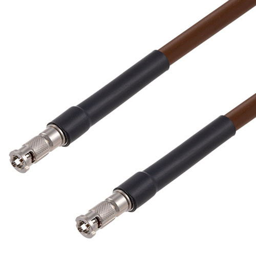 75 Ohm 6G SDI HD-BNC Male to HD-BNC Male Cable Assembly using 1694A-BR Coax, 25 FT
