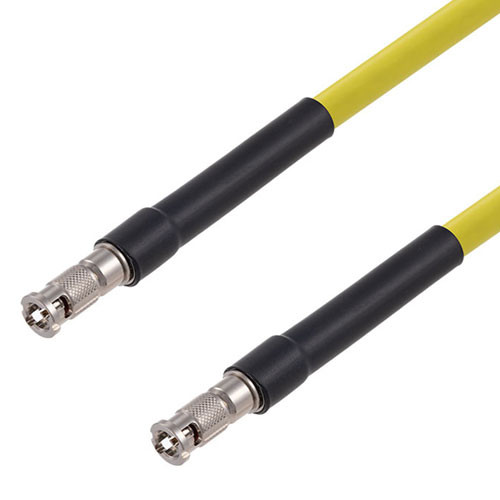 75 Ohm 6G SDI HD-BNC Male to HD-BNC Male Cable Assembly using 1694A-YW Coax, 25 FT