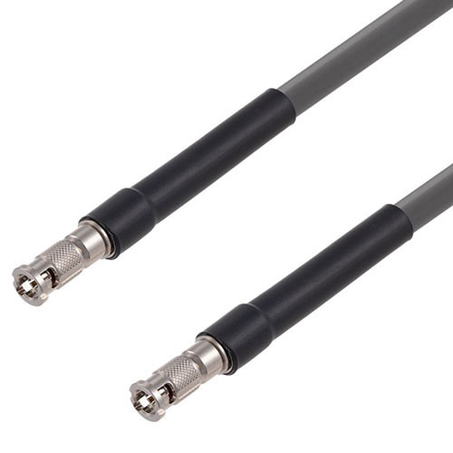 75 Ohm 6G SDI HD-BNC Male to HD-BNC Male Cable Assembly using 1694A-GY Coax, 25 FT