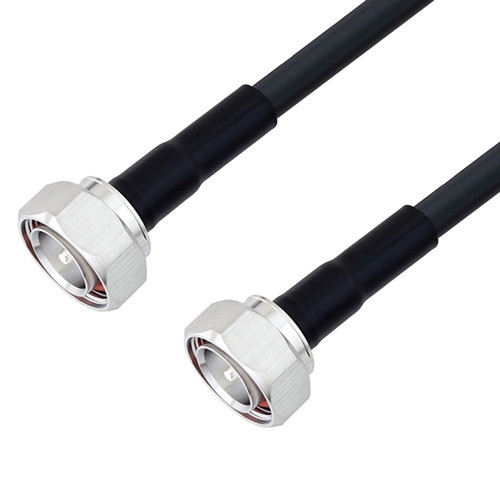 Low Loss 7/16 DIN Male to 7/16 DIN Male Cable Assembly using LMR-400 Coax, 3 FT with Times Microwave Components
