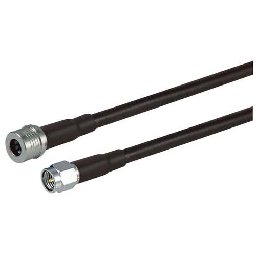 QMA Plug to SMA Male, Pigtail 20 ft 195-Series