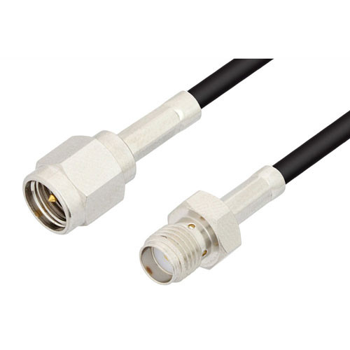 SMA Male to SMA Female Cable Assembly using RG174 Coax, 2 FT