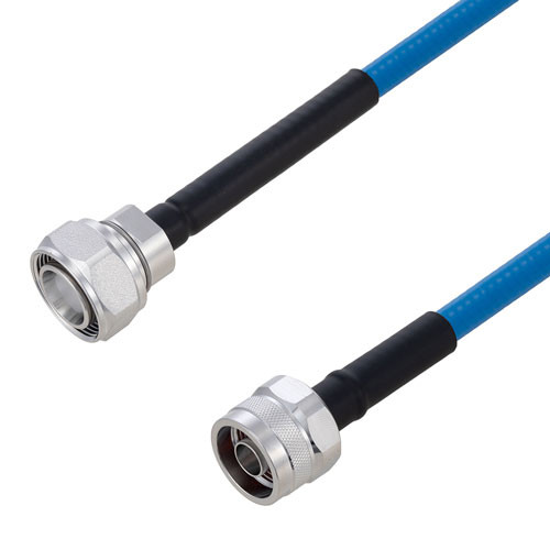 Plenum 4.3-10 Male to N Male Low PIM Cable Using SPP-250-LLPL Coax Using Times Microwave Parts 3 Meters