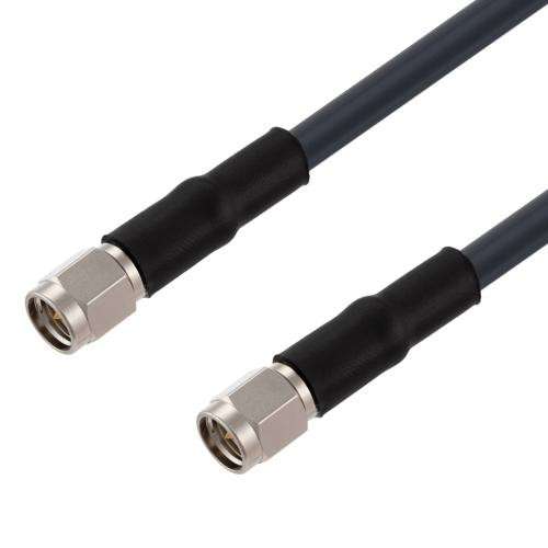 Low Loss SMA Male to SMA Male Weatherproof Cable Assembly with Silicone using LMR-195 Coax, 3 FT - LCCA9863/WP-FT3