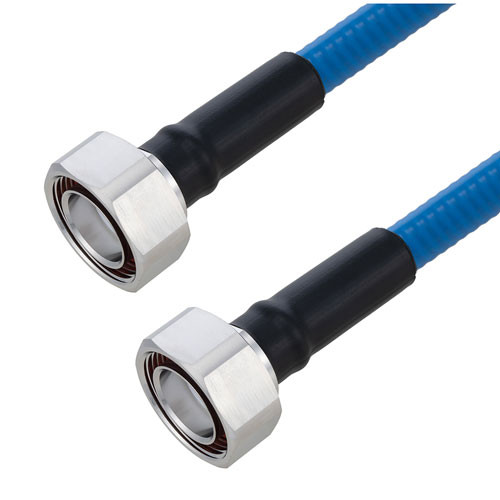 Plenum 7/16 DIN Male to 7/16 DIN Male Low PIM Cable Using SPP-500-LLPL Coax Using Times Microwave Parts 2 Meter