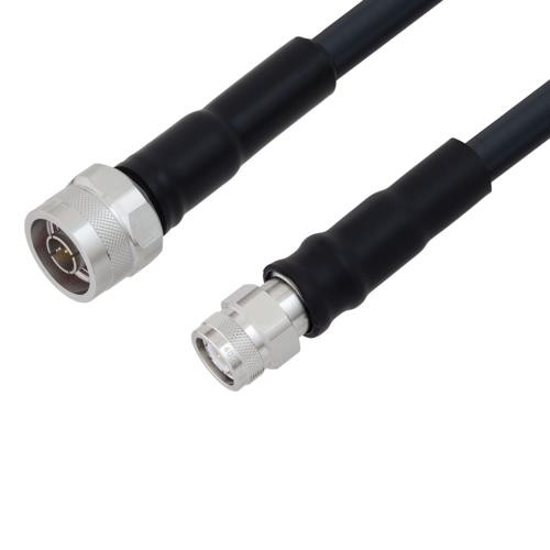 Low Loss N Male to TNC Male Weatherproof Cable Assembly with Silicone using LMR-400 Coax, 5 FT with Times Microwave Components