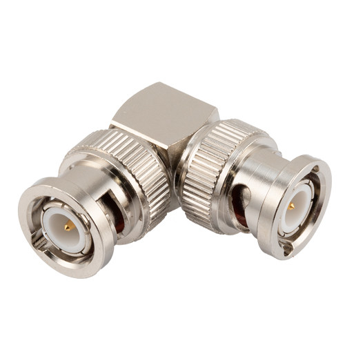 Coaxial Right Angle Adapter, BNC Male / Male