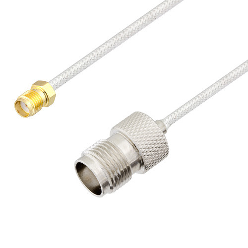SMA Female to TNC Female Cable Assembly using LC085TB Coax, 1.5 FT