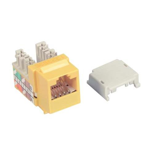 OCC Category 6 Keystone Jack 110/RJ45 EIA568A/B Yellow