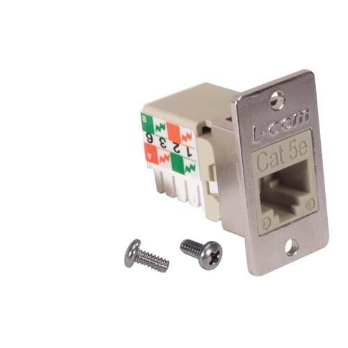 Cat5e ECF Keystone Jack 110/RJ45 EIA568A/B Ivory