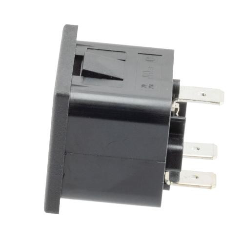 AC PEM C20, 1.5mm Panel Snap-In, 6.3mm Quick-connect