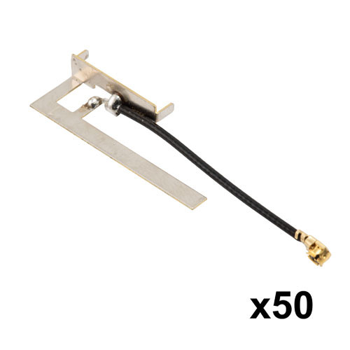 2400-2500 MHz, 3.3 dBi, Stamped Metal AP/Router Antenna With IPEX Connector-50 Pack