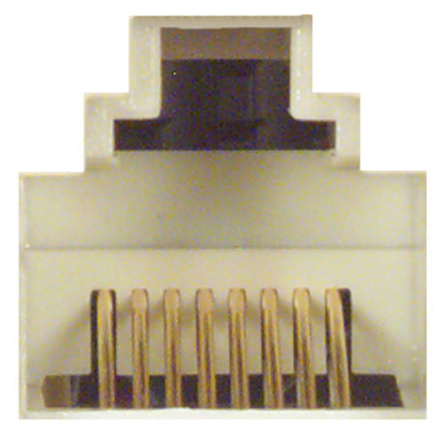 Category 5E Surface Box, Single Port, RJ45 (8x8) Ivory