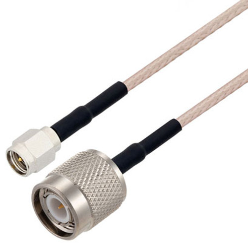 SMA Male to TNC Male Cable Assembly using RG316 Coax, 3 FT with HeatShrink