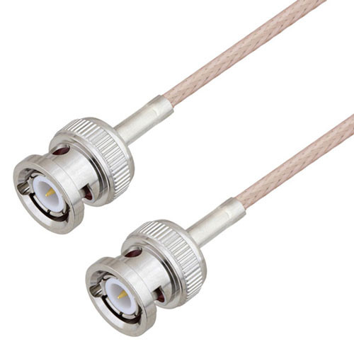 SMB Plug Right Angle to SMB Plug Right Angle Cable Assembly using RG316-DS Coax, 1.5 FT , LF Solder - LCCA31389-FT1.5