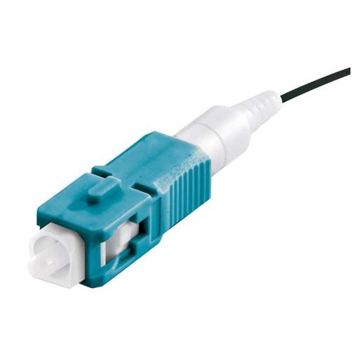 SC Connector for XPFIT-KIT, 50/125, OM3, Aqua, Pkg/ 12