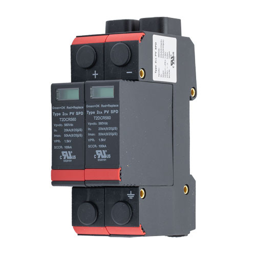 DC SPD 500VDC TWO-POLE, DIN-RAIL, UL1449 TYPE 2