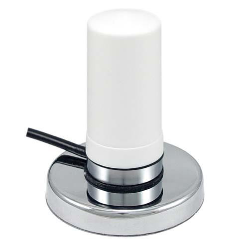 2.4/4.9-5.8 GHz 3 dBi White Omni Antenna w/ Magnetic Mount - N-Male Connector