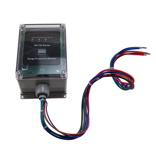 AC SPD Surge Counter Type 2 EMI Filtered 208/120Vac Wye 200kA/phase