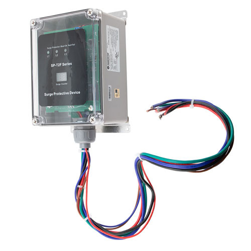 AC SPD Surge Counter Type 2 EMI Filtered 480/277Vac Wye 300kA/phase