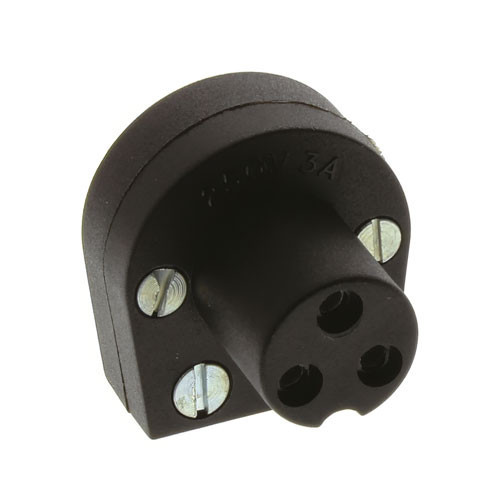 Circular Cable Connector, Solder Tags, 3 A, 125 V