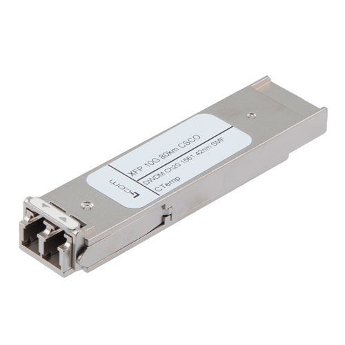 Fiber Optic Transceiver, XFP, DWDM, Channel 55, ZR SMF 80 km, 10G DDM, Cisco Compatible