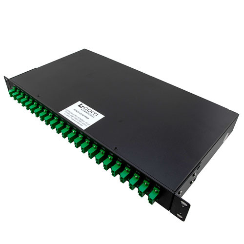 Passive DWDM, 1 RU 19 Rack Mount Mux & Demux, 20 Channels with 100GHz, Ch20-39 (1561.42nm), LC-APC, Pass & Monitor