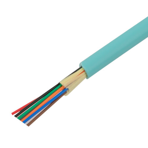 Indoor Multi-Fiber Distribution Cable, 8 Fiber, 50/125 10GB OM3, Riser Rated