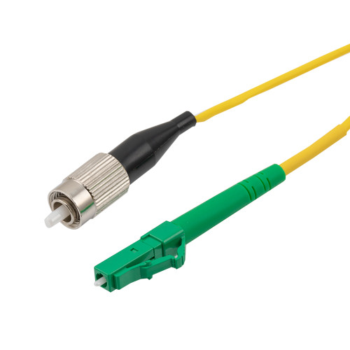 LC-APC to FC-UPC 9/125 Single mode Simplex Fiber Patch Cable, OS2, 2 Meter