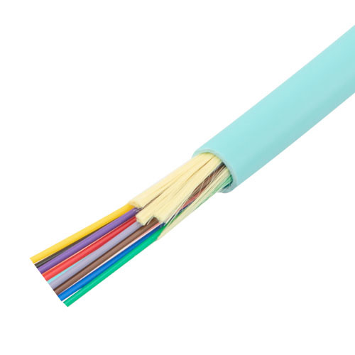 Indoor Multi-Fiber Distribution Cable, 12 Fiber, 50/125 10GB OM3, Riser Rated