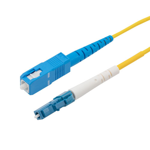 LC/SC 9/125 Single mode Simplex Fiber Patch Cable, OS1, 5 Meter