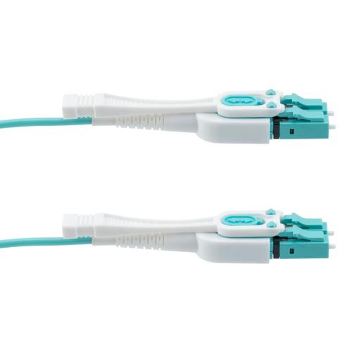 Fiber Optic Uniboot Patch Cable LC/UPC-LC/UPC Uniboot OM3 Multimode Fiber PVC Jacket 3M