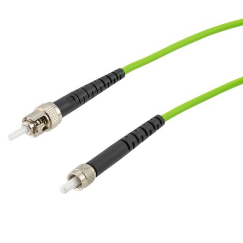 Fiber Optic Patch Cable SMA/PC-ST/PC Simplex 50/125 OM5 Multimode Fiber 3.0mm PVC Jacket 5 meters