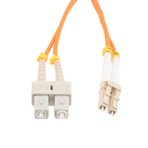 Fiber Optic Patch Cable SC/PC-LC/PC Duplex 100/140 Large Core Multimode Fiber 3.0mm PVC 5 m