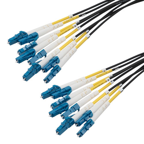 8 Strand LC/UPC to LC/UPC 9/125 SM OS2, 5.6mm Distribution Cable, 2.0mm Breakout 0.5M, LSZH - 5M