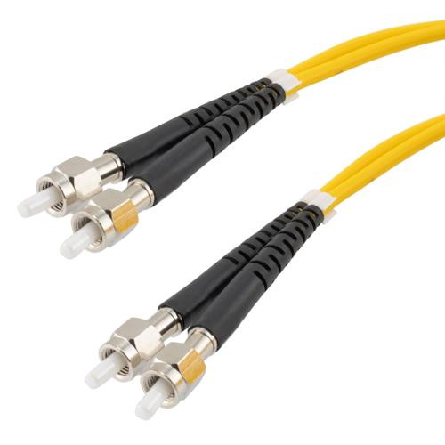 Fiber Optic Patch Cable SMA/APC-SMA/APC Duplex  9.25/125 OS1 Single Mode Fiber 3.0mm PVC Jacket 1 m
