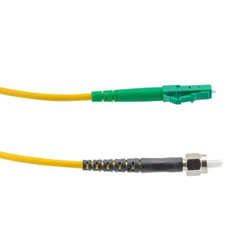 Fiber Optic Patch Cable SMA/APC-LC/APC Simplex 9.25/125 OS1 Single Mode Fiber 3.0mm PVC Jacket 5 m
