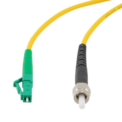 Fiber Optic Patch Cable SMA/APC-LC/APC Simplex 9.25/125 OS1 Single Mode Fiber 3.0mm PVC Jacket 5 m
