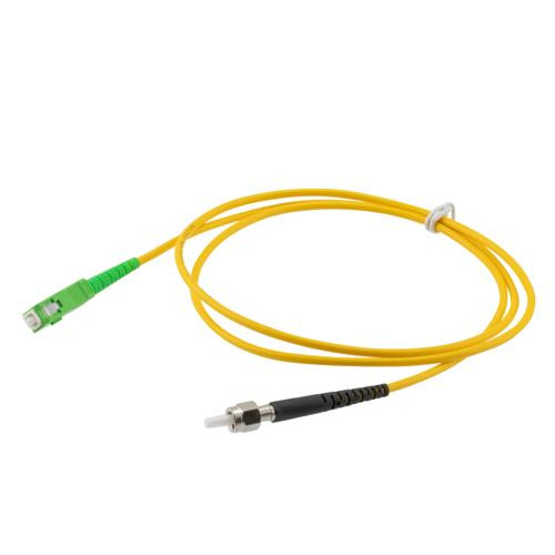 Fiber Optic Patch Cable SMA/APC-SC/APC Simplex 9.25/125 OS1 Single Mode Fiber 3.0mm PVC Jacket 5 m